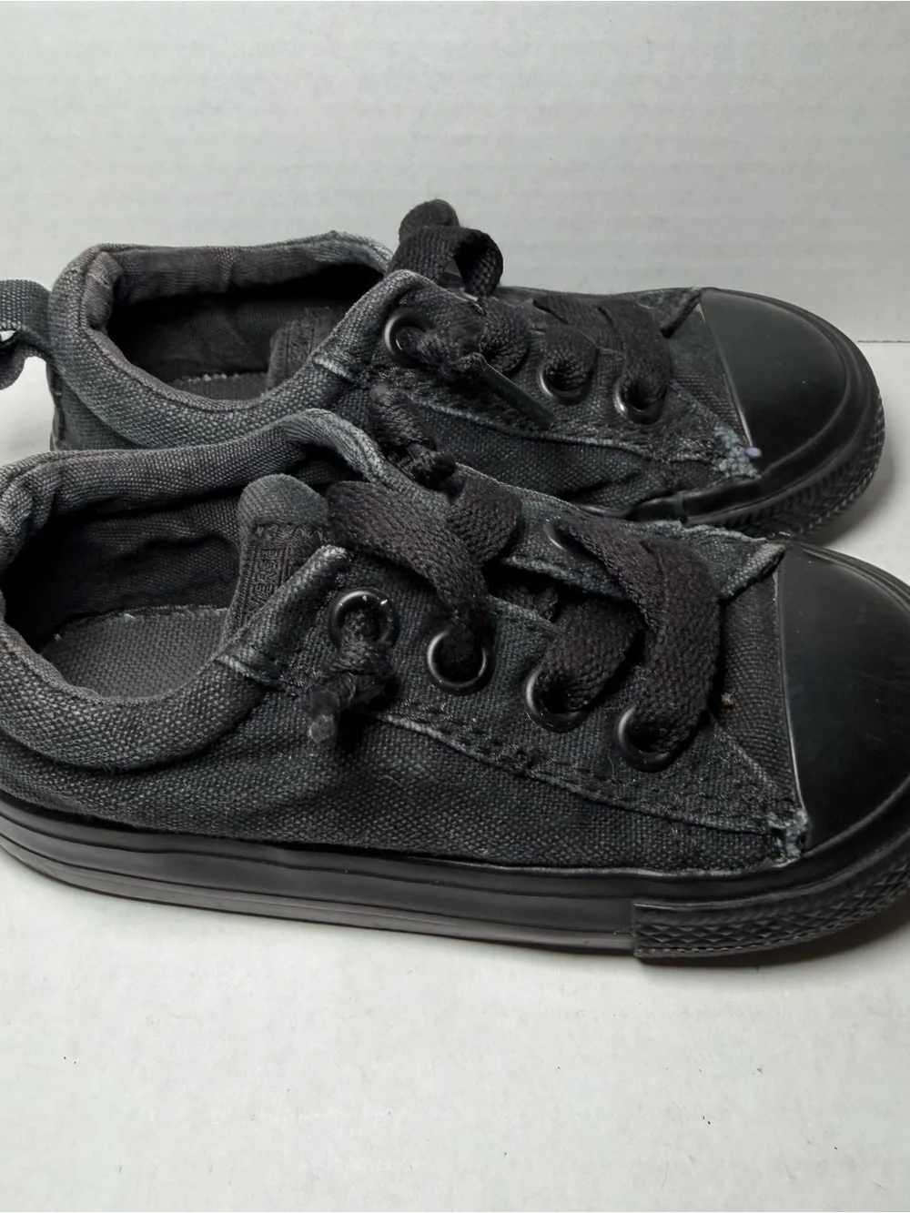 Converse Black All Star Low Top Sneakers Toddler 7